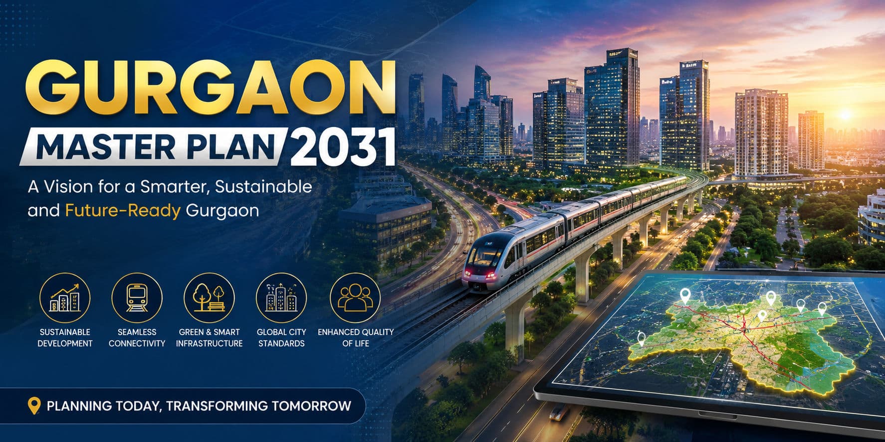 Gurgaon Master Plan 2031: The One Document That Decides Whether Your Property Becomes a Goldmine or a Graveyard