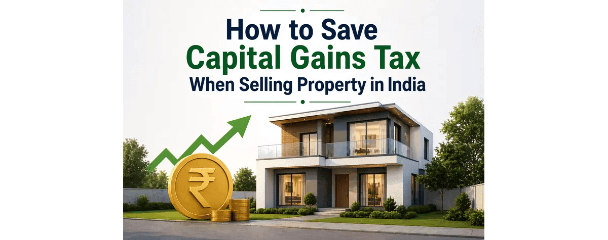 How to Save Capital Gains Tax When Selling Property in India (2026 Guide)